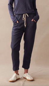 Linen Luxe Pants - Navy